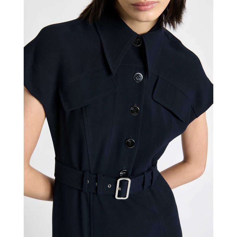 Cue Satin Back Crepe Midi Dress image number 2